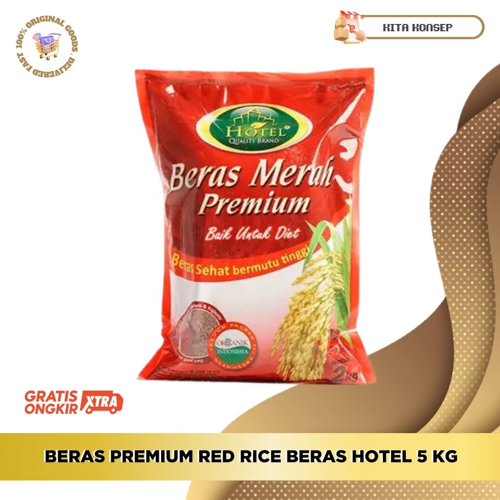 BERAS PREMIUM RED RICE BERAS HOTEL 5 KG