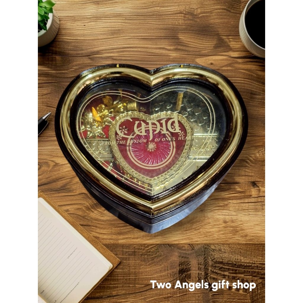 Kotak Musik Music Box bentuk LOVE Kotak Perhiasan