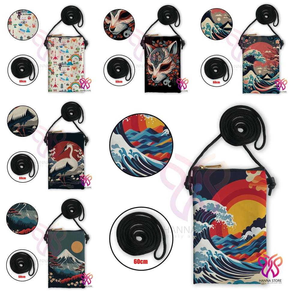 Tas Sling Bag Souvenir Jepang Japan Fuji