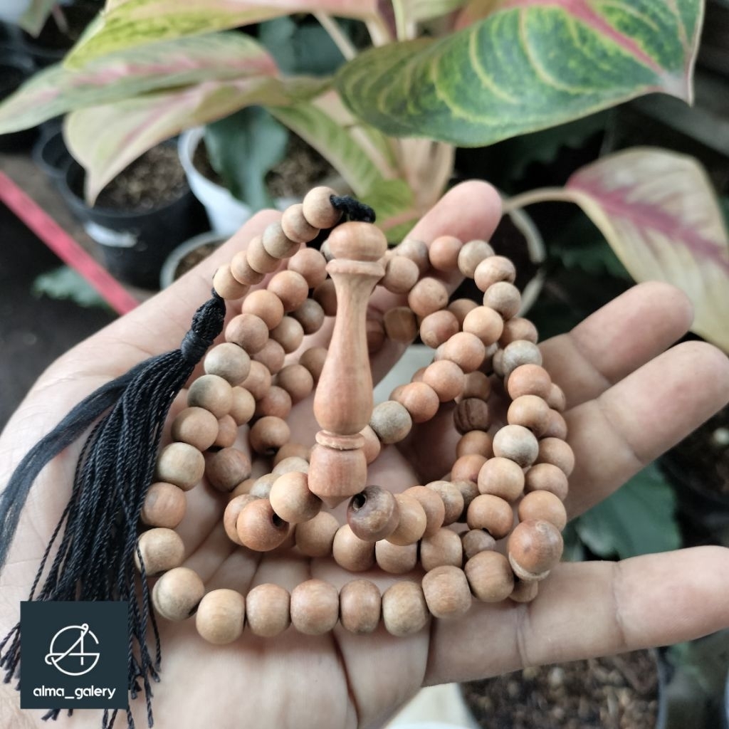 GALERY_ALMA tasbih muslim 99 butir kayu gaharu wangi