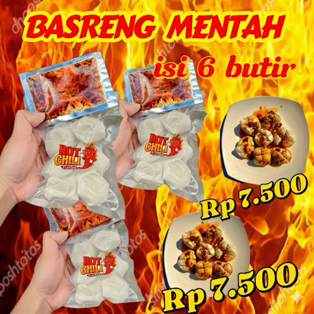 

BUNDLING PROMO 3 BUNGKUS BASRENG MENTAH CHILI OIL @MAFIA_BASRENG