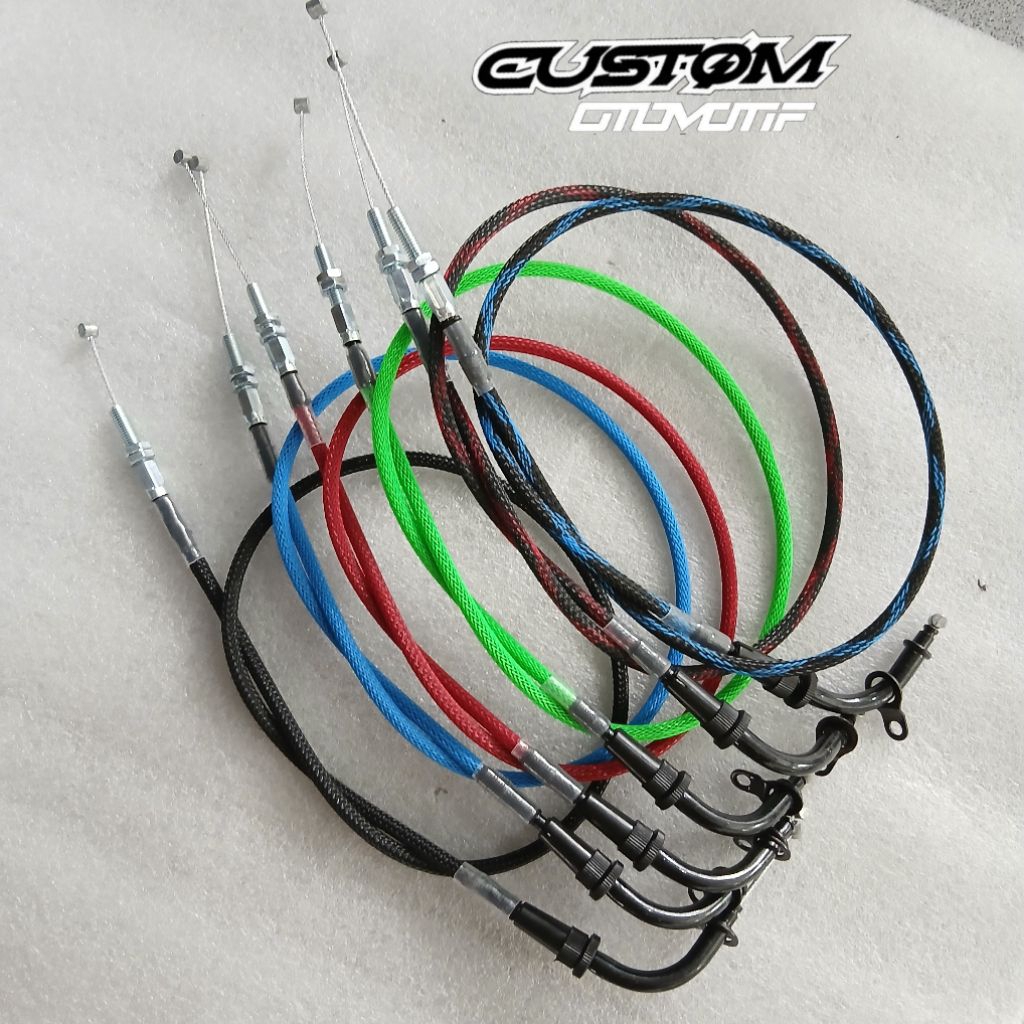 Kabel gas Satria FU motif serat gas Satria FU kabel warna