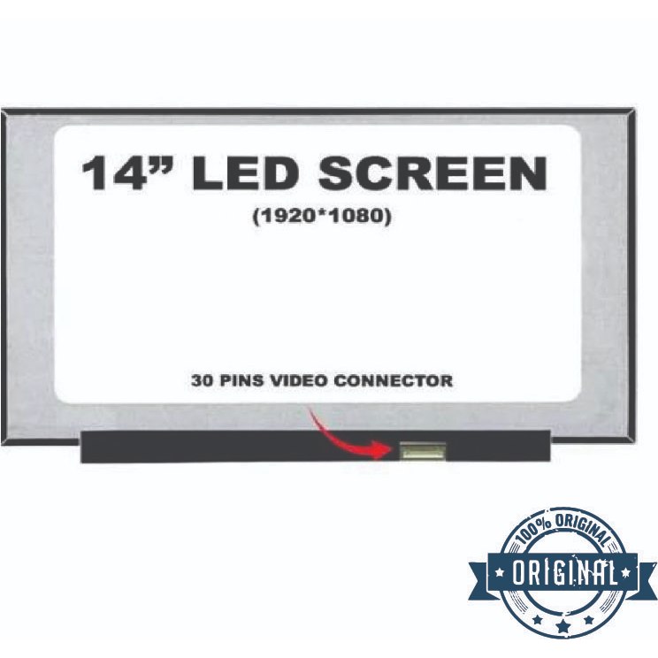 ORIGINAL LED Laptop 14inch Slim 30 pin FHD (No Kuping)