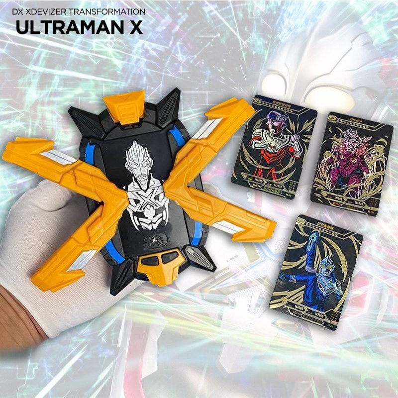 Koleksi Mainan DX XDevizer Transformation Ultraman X Premium Device Cosplay Toy dengan Kartu Hero An