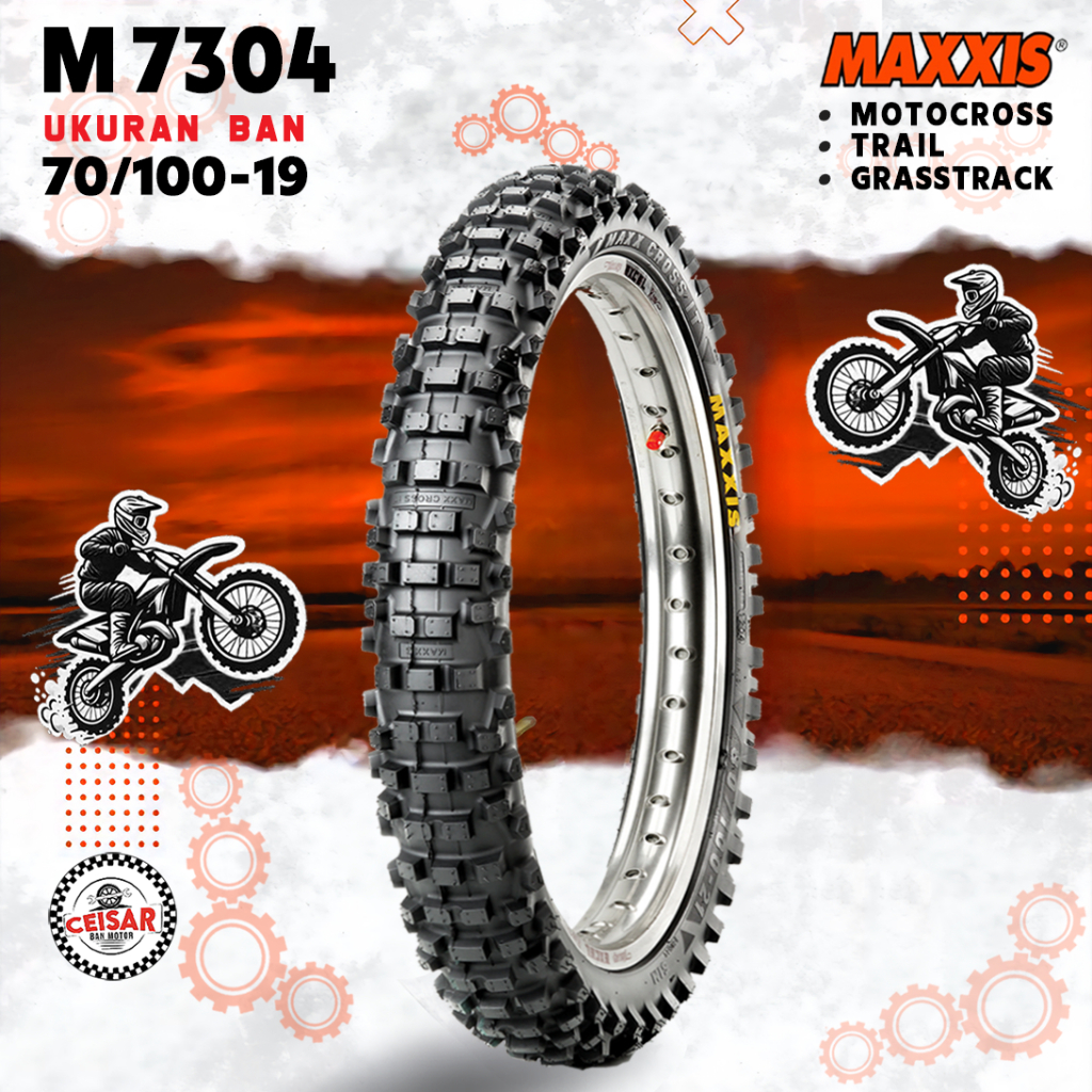 [PROMO MURAH] Ban Motor TRAIL MOTOCROSS OFFROAD MAXXIS M7304 70/100 Ring 19