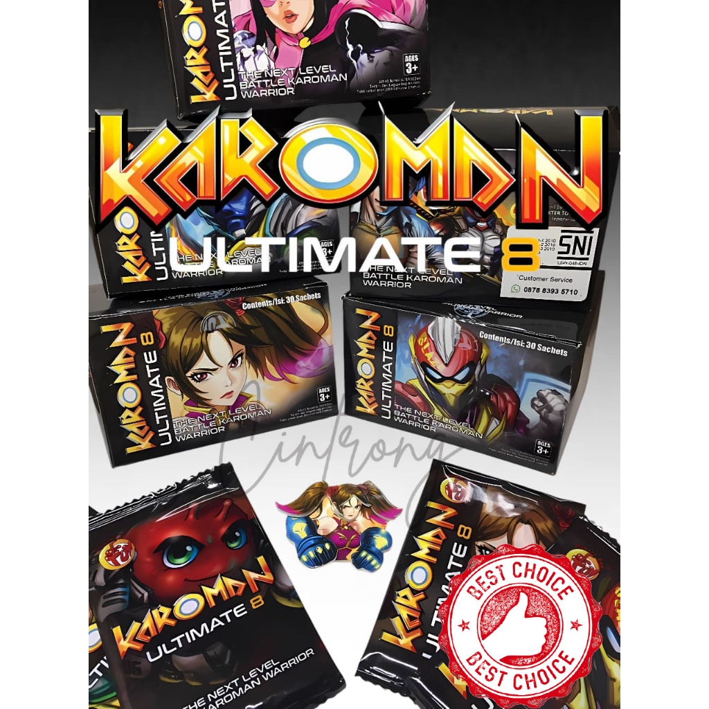 Karoman ultimate 8 1pcs/puzzle karoman terbaru/karoman edisi terbaru random