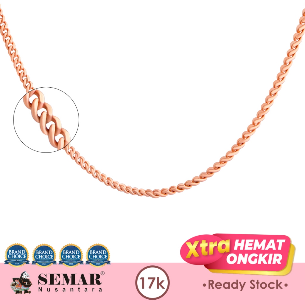 Kalung Emas Hellia Chain Gold 17K Semar Nusantara