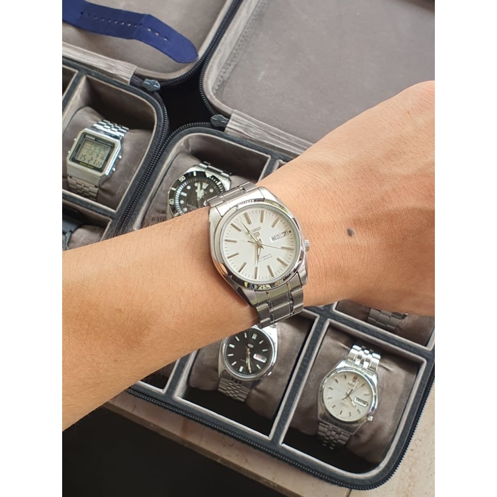 Seiko SNKL41 7s26-01V0 White Dial