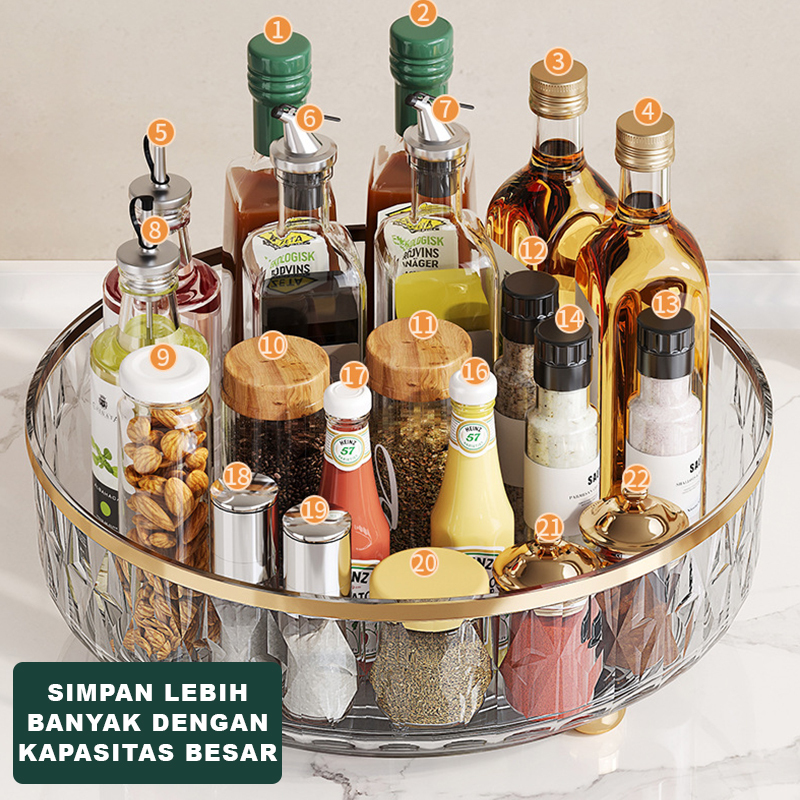 My_Genz Rak Kosmetik Aesthetic Tempat Make Up Tray Rak Skincare Rak Bumbu Estetik Nampan Aesthetic -