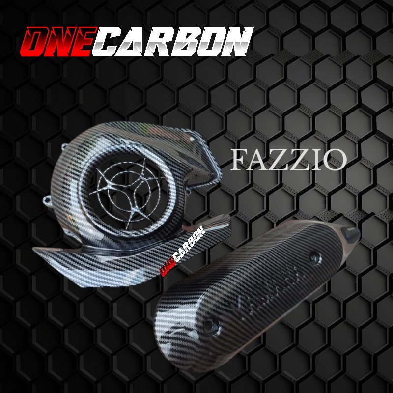 KIPAS FAZZIO CARBON DAN TUTUP KNALPIT FAZZIO CARBON 2 PCS ▪️Fazzio carbon wtp kipas Fazzio carbon co