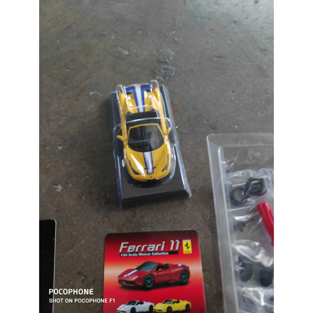 kyosho 11 Ferrari 458 speciale A yellow kuning langka rare skala 1: 64 bkn LaFerrari fxx Enzo 488