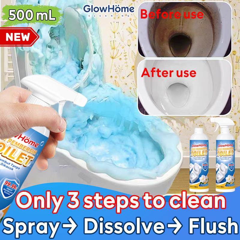 Glowhome | So Easy Foam Pembersih Toilet 500ML Tanpa Disikat Aman -pembersih penghilang kerak toilet