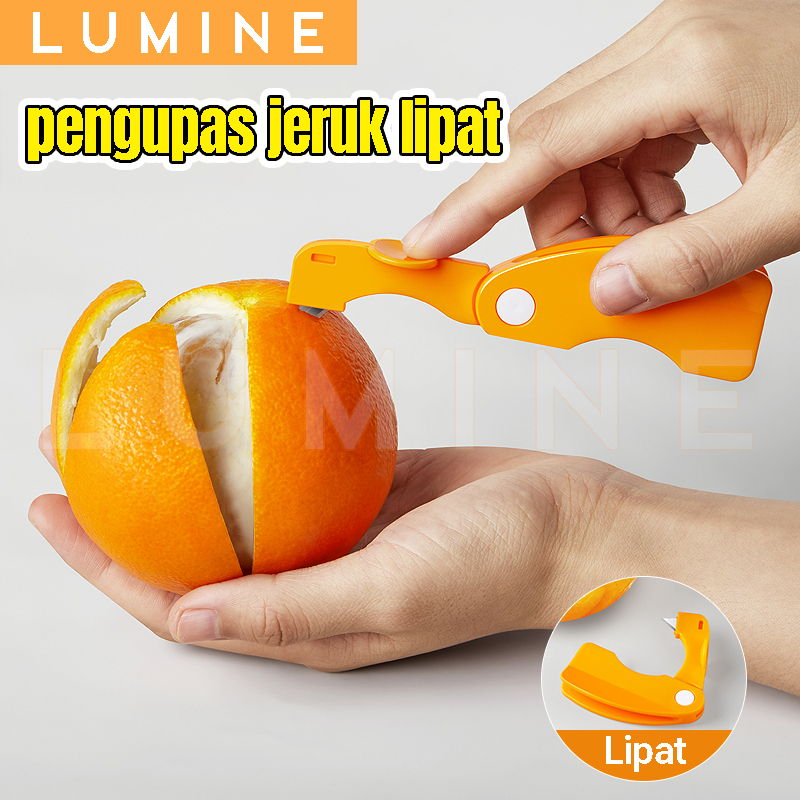 Pengupas jeruk lipat multifungsi, jari, api terbuka, buah naga, jeruk bali, pengupas buah delima, pi