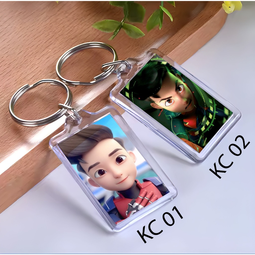 Keychain Ejen Ali Part2  - Ganci Kartun  - Gantungan Kunci - Ejen Ali Part2
