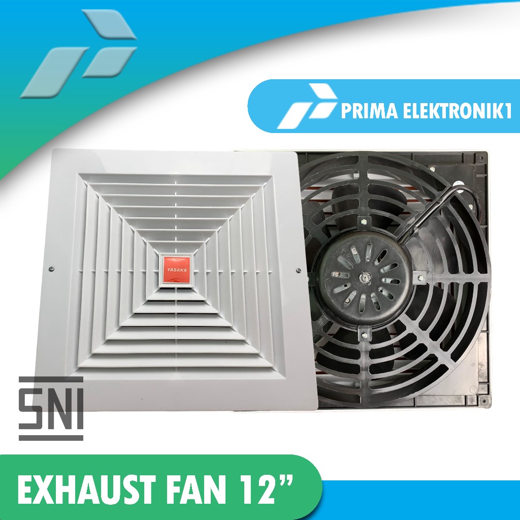 Exhaust Fan 12inch YA-1230/Kipas Exhaust Hexos Plafon-YASAKA