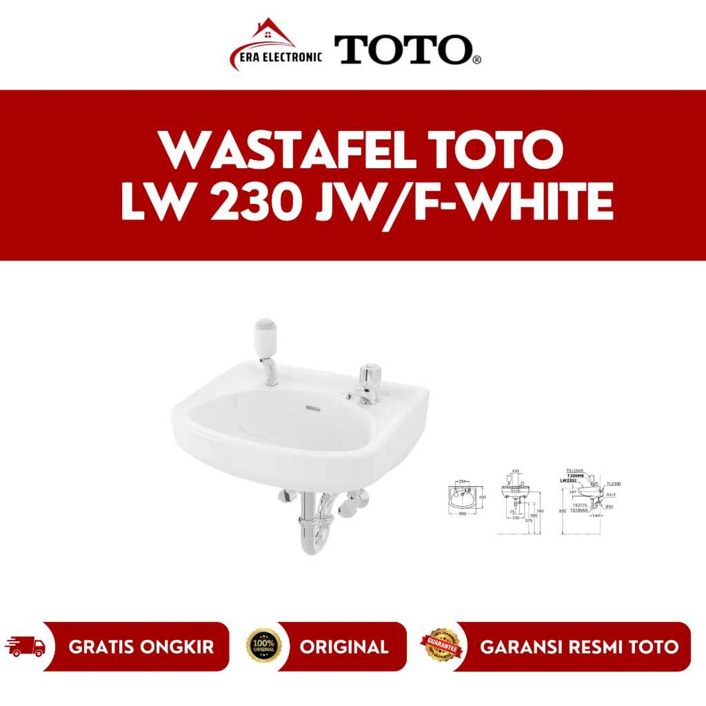 Wastafel TOTO LW 230 J Body Only original