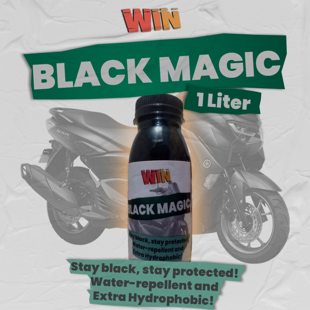 Black Magic WIN 1 Liter Penghitam dan Pengkilap Body Kendaraan Motor Mobil