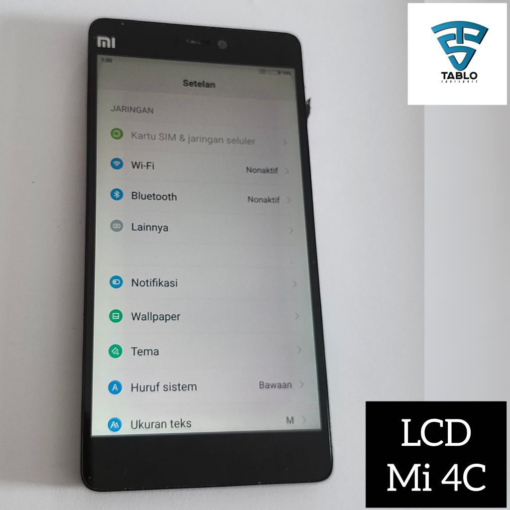 LCD touchscreen frame Xiaomi 4c mi4c original ori copotan hp