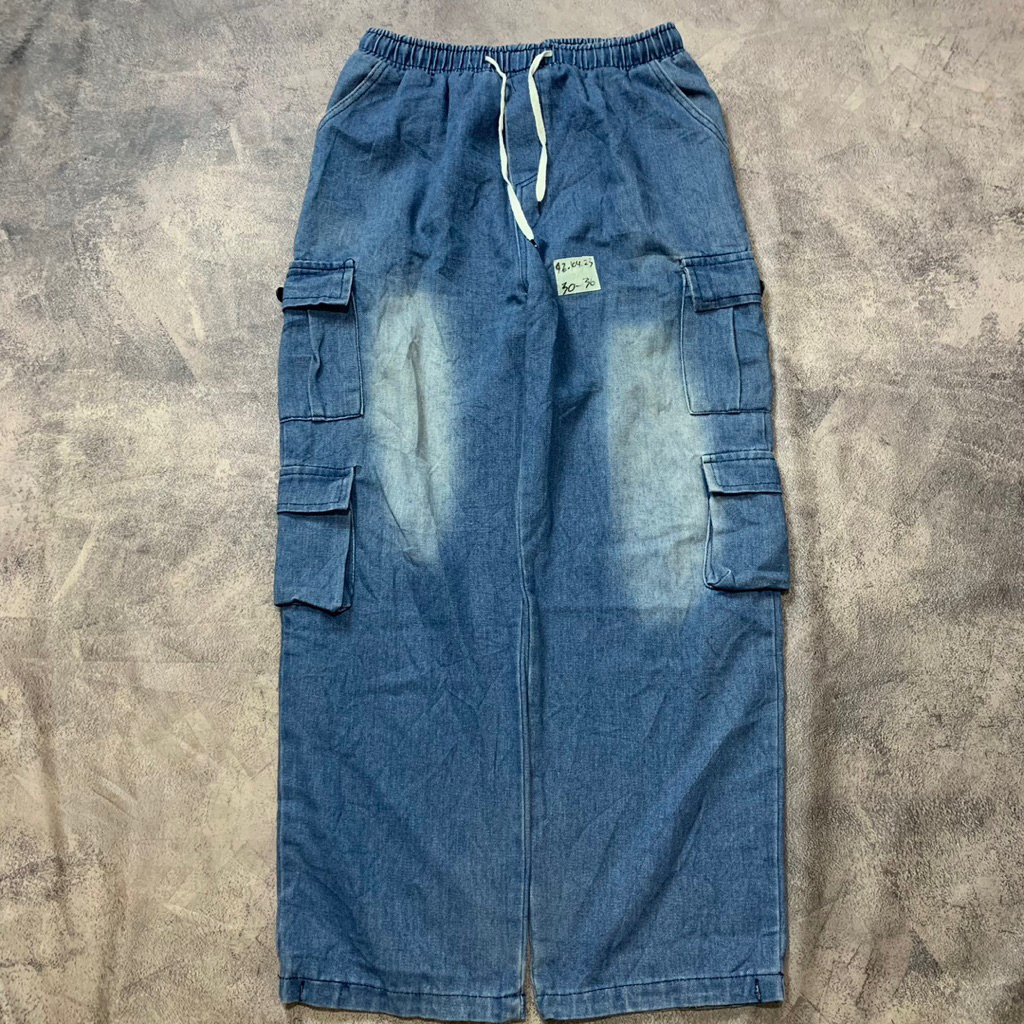 CARGO PANJANG JEANS MULTIPOCKET