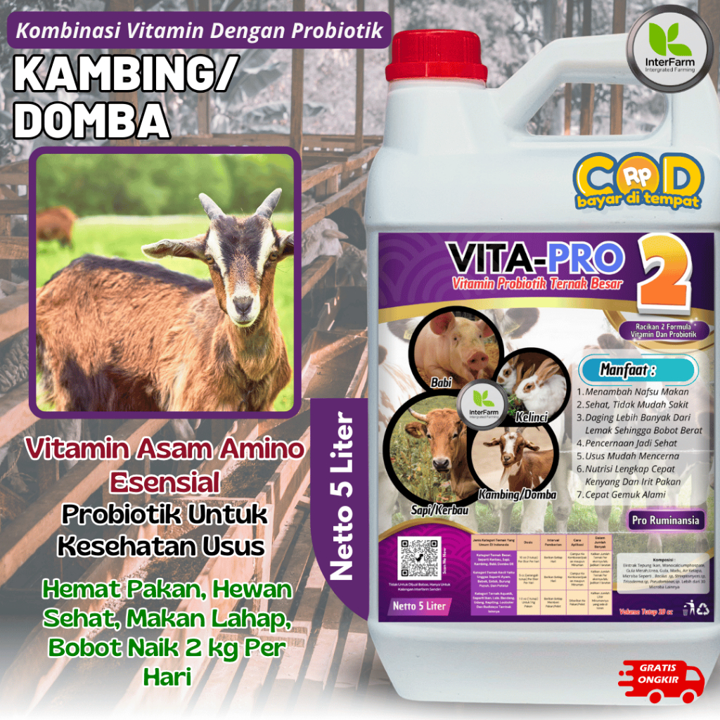 5 Liter Obat penggemuk Kambing dan domba, Vitamin penggemuk Domba, Jamu penggemuk Kambing