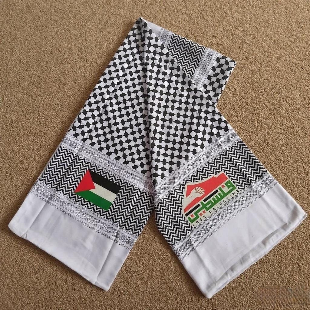 Syal palestina motif bendera Syal palestina pria wanita ORIGINAL syal leher