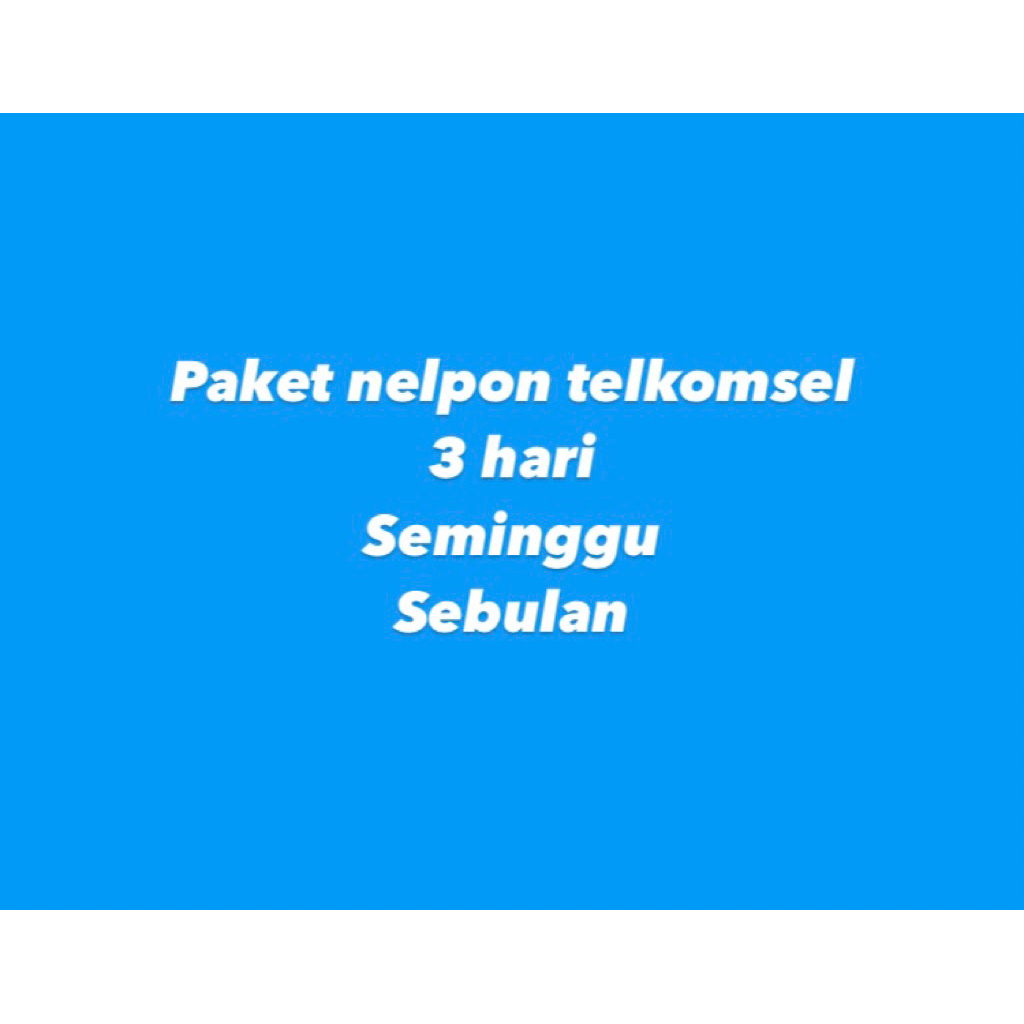 kuota nelpon paket nelpon telkomsel
