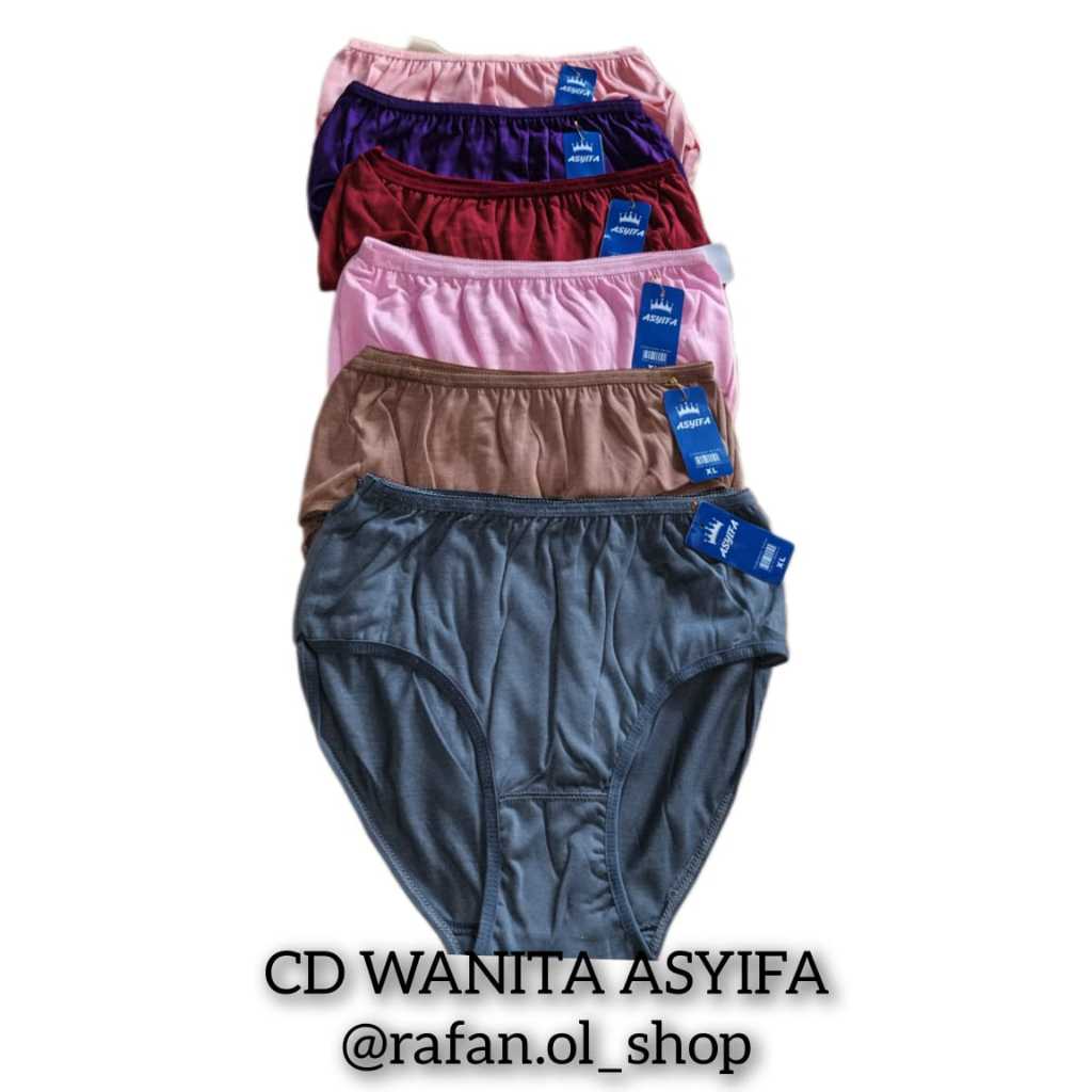 CELANA DALAM WANITA ASYIFA // CD WANITA KARET TIPIS BAHAN KATUN @rafan.ol_shop