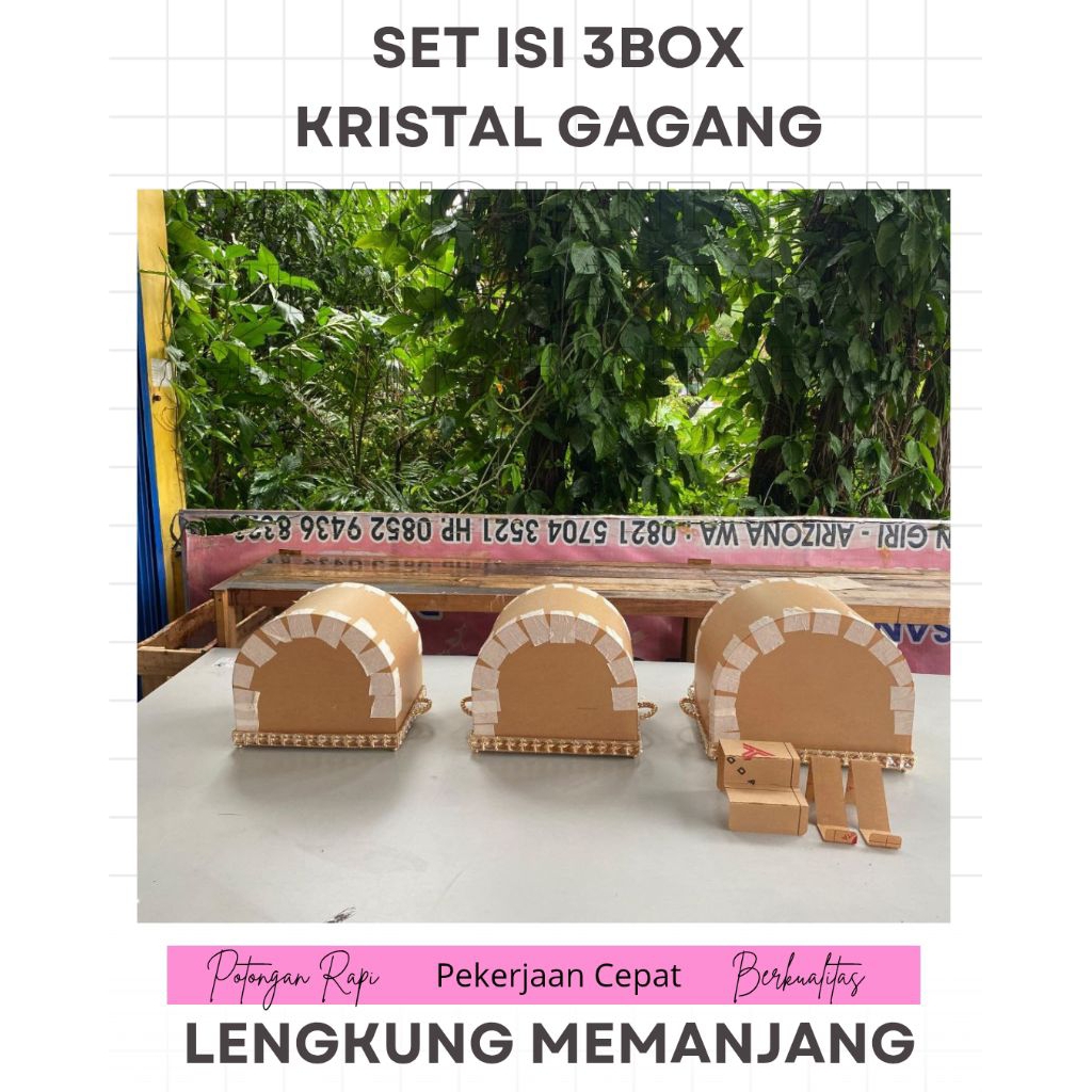 [Satuan] Tray Kristal Gagang dan Tutup Akrilik