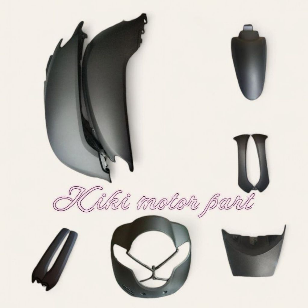 Cover Body Halus Scoopy donat 2017 - 2018 - 2019 warna grey doff