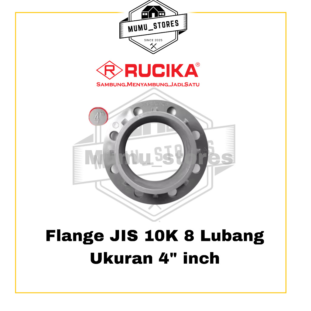 RUCIKA FLANGE PVC 4” INCH (AW) Tebal