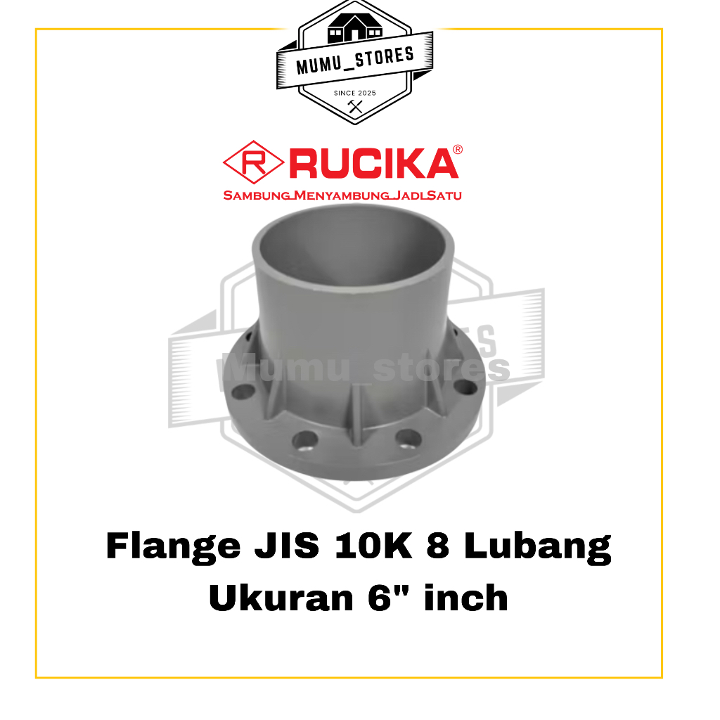 RUCIKA FLANGE PVC 6” INCH (AW) Tebal