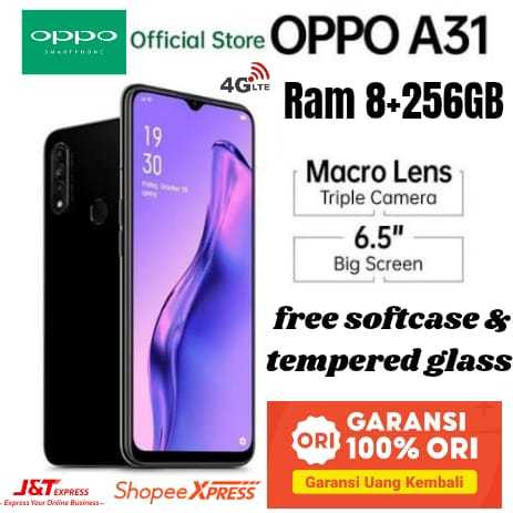 oppo a31 ram 8 /256 GB 4G LTE Garansi 1 Tahun