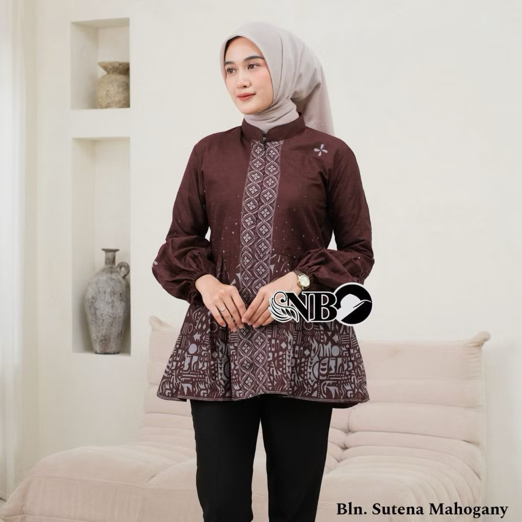 BATIK CAUPLE TERBARU  KEMEJA CAUPLE BLUS FUL KANCING TERBARU