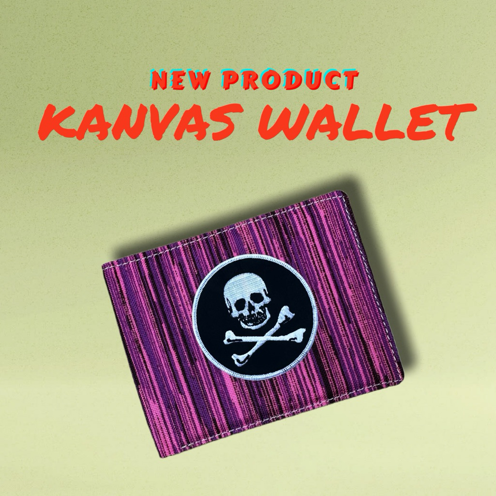 DOMPET PRIA KAIN KANVAS DOMPET PRIA TIPIS DOMPET COWOK TANPA SELETING DALAM DOMPET LAKI LAKI SIMPELL