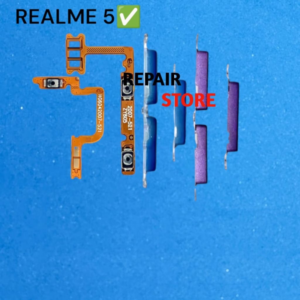 TOMBOL REALME 5 TOMBOL SET + FLEXIBEL FLEXIBLE ON OFF VOLUME REALME 5  FLEXIBLE FLEXIBEL ON OFF VOLU