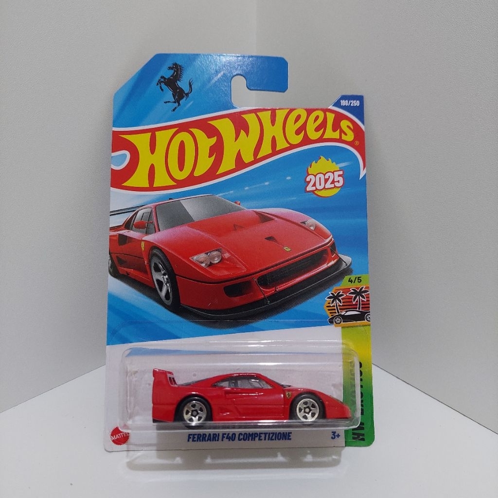 [FREE PROTECTOR] HOTWHEELS FERRARI F40 COMPETIZIONE RED - Hot wheels F50 premium laferrari 499p mera