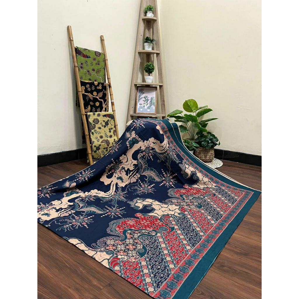 kain batik abstrak bahan katun halus premium motif modern