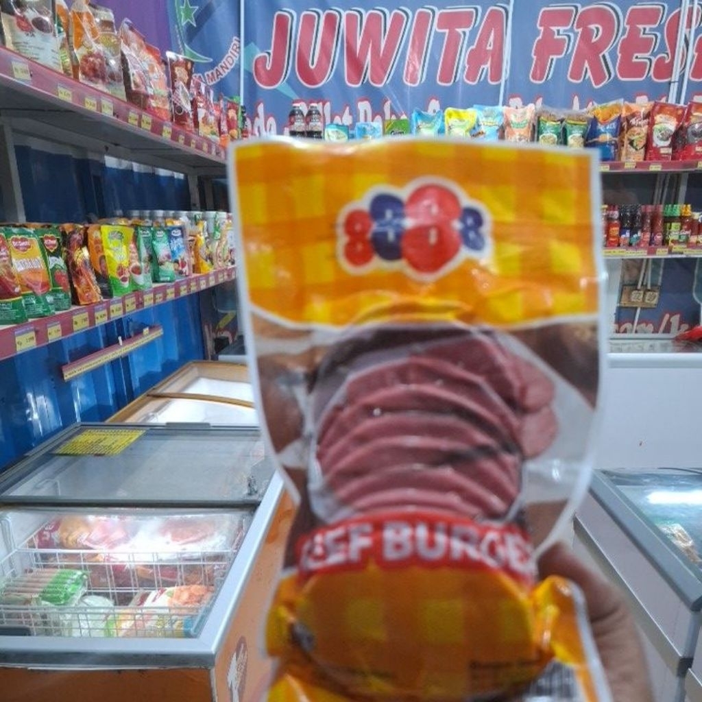 BEEF BURGER 8888 ISI 10PCS 250gr