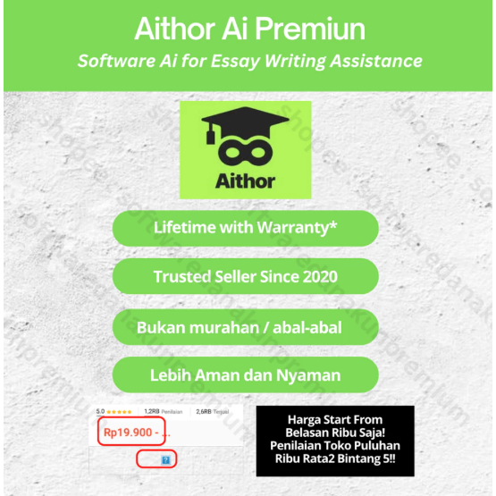 Aithor Pro Undetectable AI Essay Report - Software CHEGG x Unlock Unlimited + Bonus - Software Palin