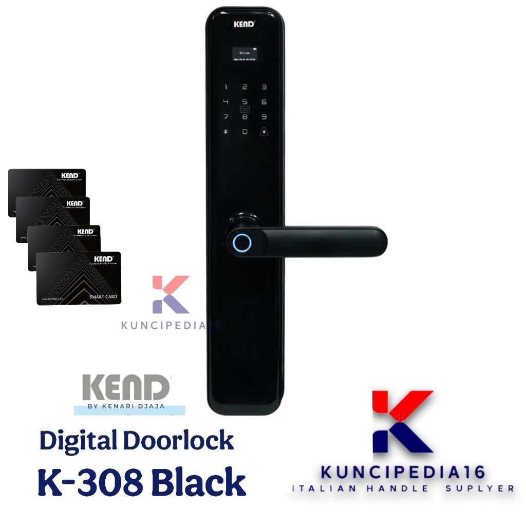 Kunci Digital KEND K308  || DIGITAL DOORLOCK KEND K-308  ||  Smart Doorlock Kend K 308  || Kunci ele