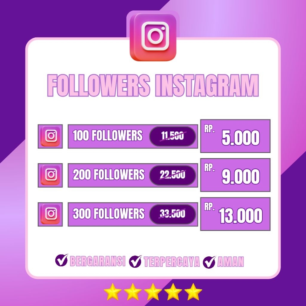 FOLLOWERS INSTAGRAM INDONESIA BERGARANSI