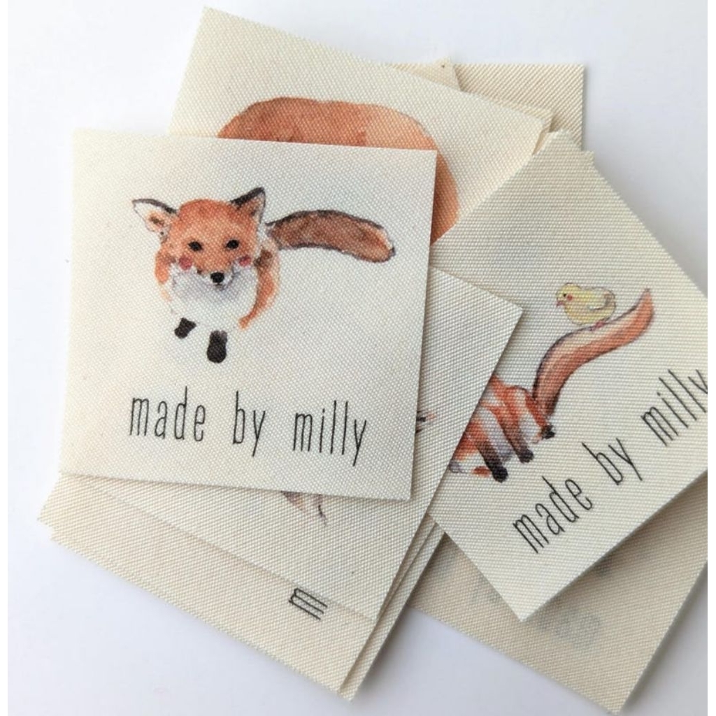 Label Baju / Label Hijab / Label Woven Damask Subtitute min 100pcs