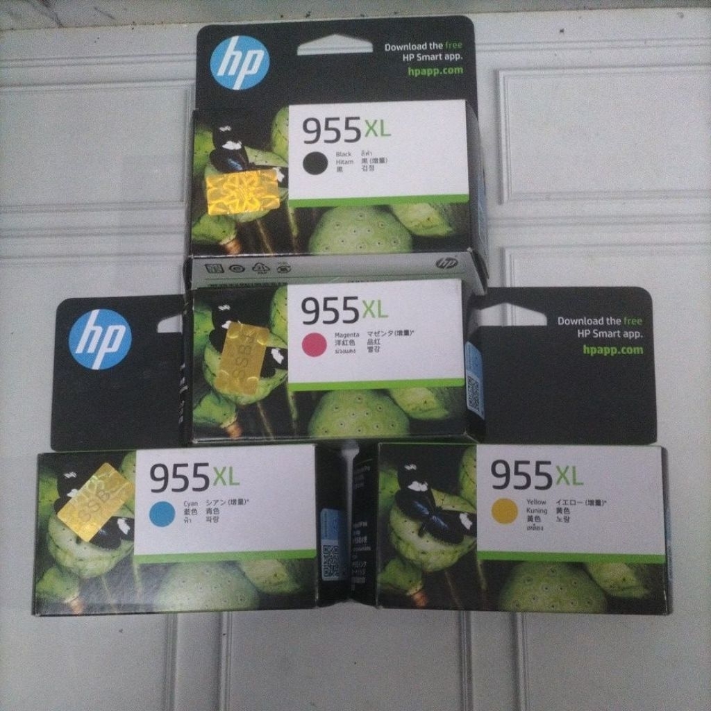 Tinta HP 955XL High yield  Cyan, Magenta, yellow, black Varian Original Ink Cartridge asli  HP Offic