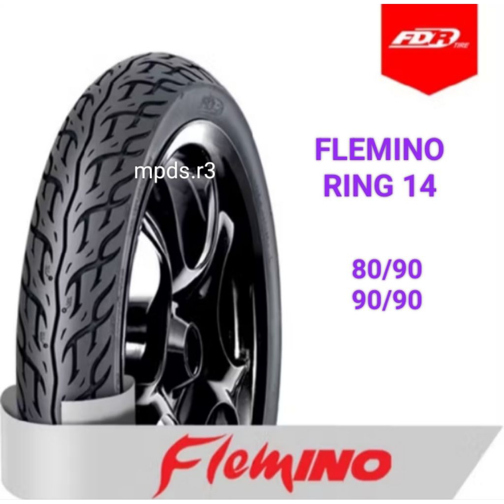 BAN LUAR TUBELESS FLEMINO FDR 80/90 90/90 RING 14