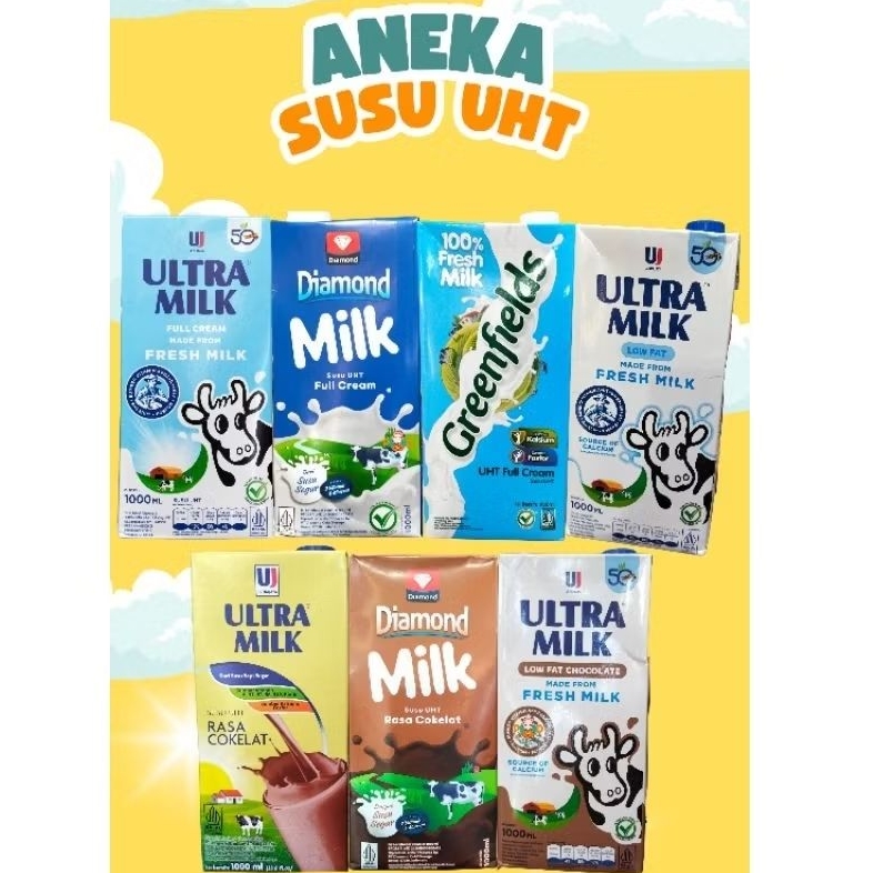 SUSU UHT ULTRA MILK FULL CREAM 1LITER