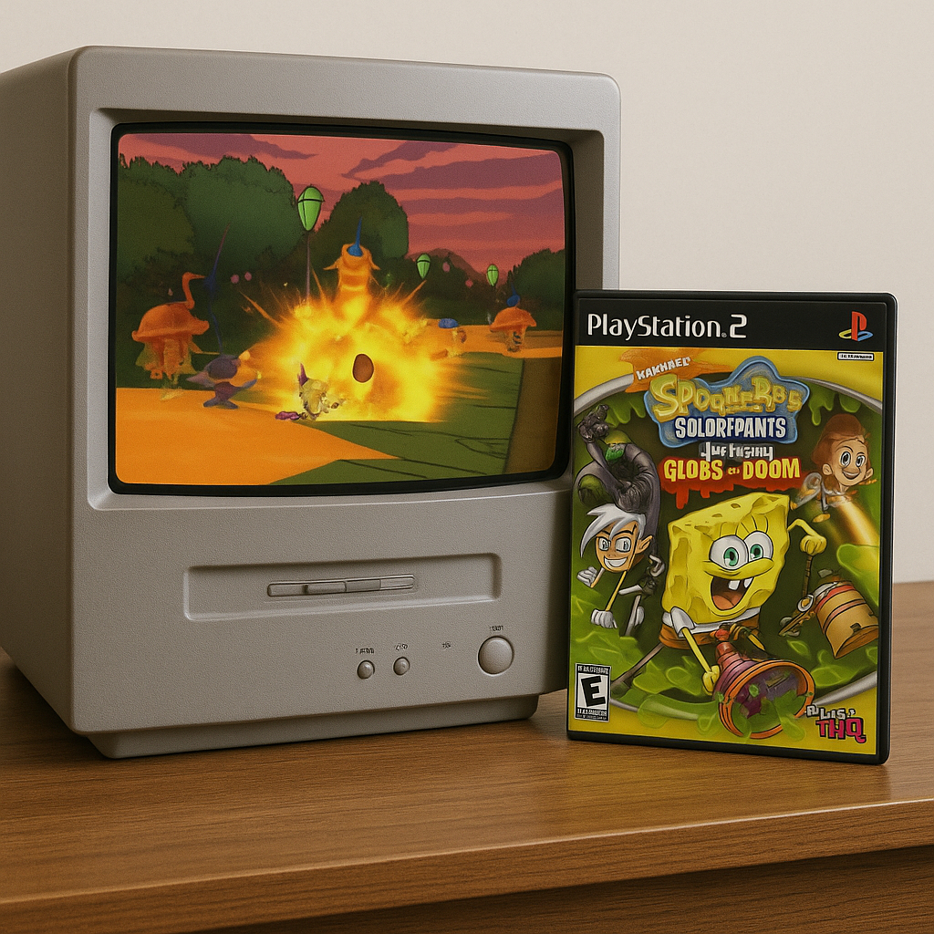 [ Game PS2 Playstation 2 ] SpongeBob SquarePants Featuring Nicktoons: Globs of Doom