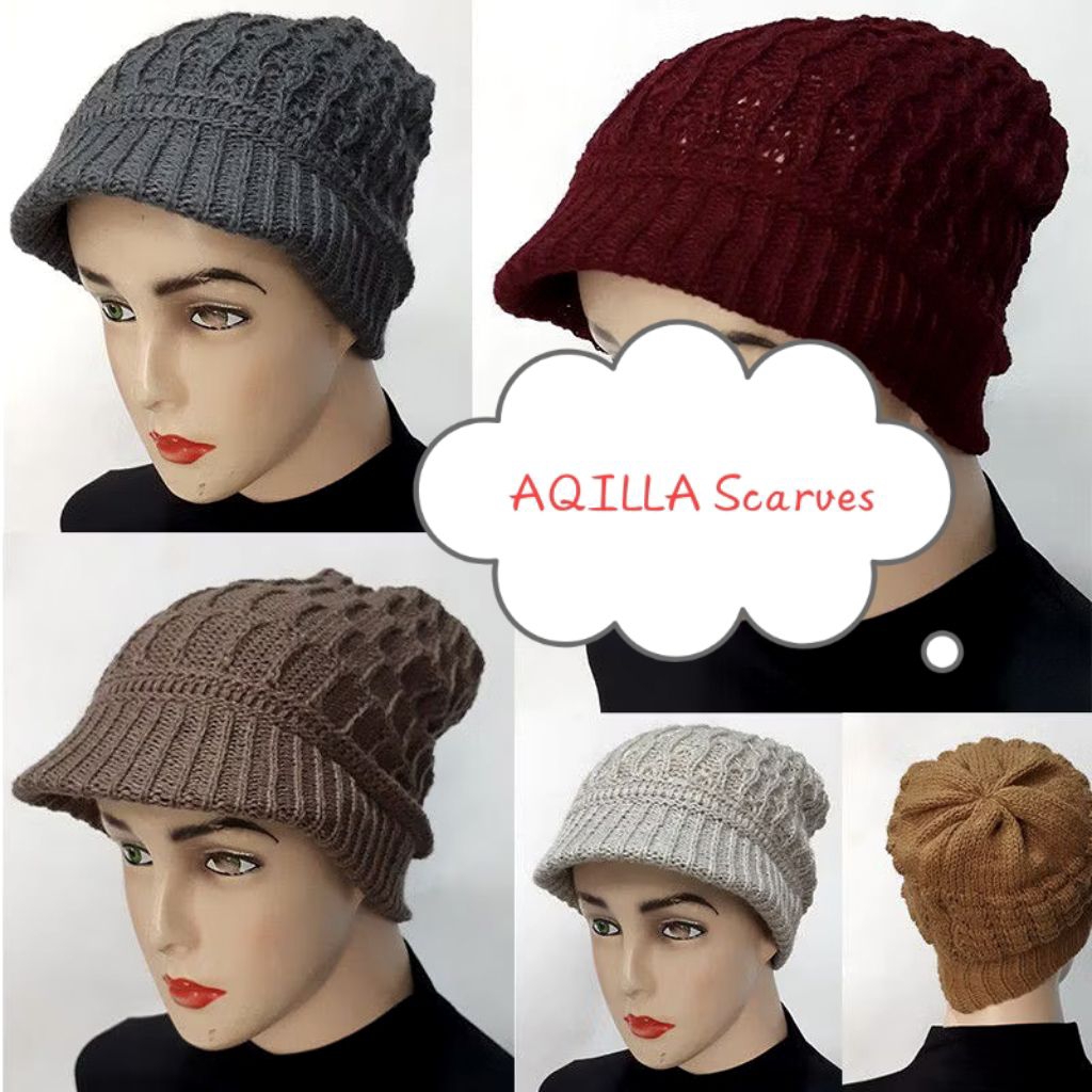 Ciput Rajut Premium anti budeg/kupluk nenek/kupluk emak/songkok wanita emak nenek/aqilla scarves/hel