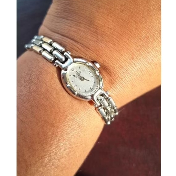 Bulova Jam Tangan Wanita Original Silver Rantai Gelang Mini