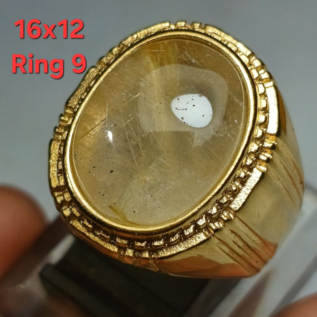 RING.9 NATURAL SERAT CENDANA MAS 16X12