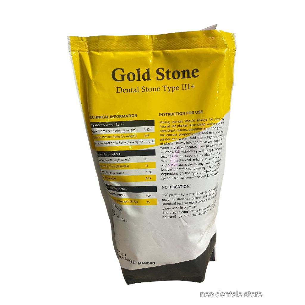 Gips kuning | dental stone tipe 3